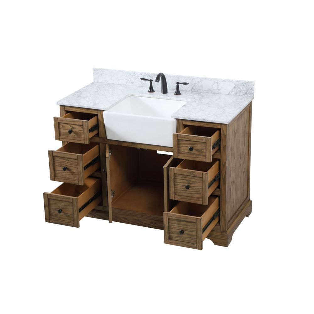 48 inch Single bathroom vanity in driftwood. Picture 9