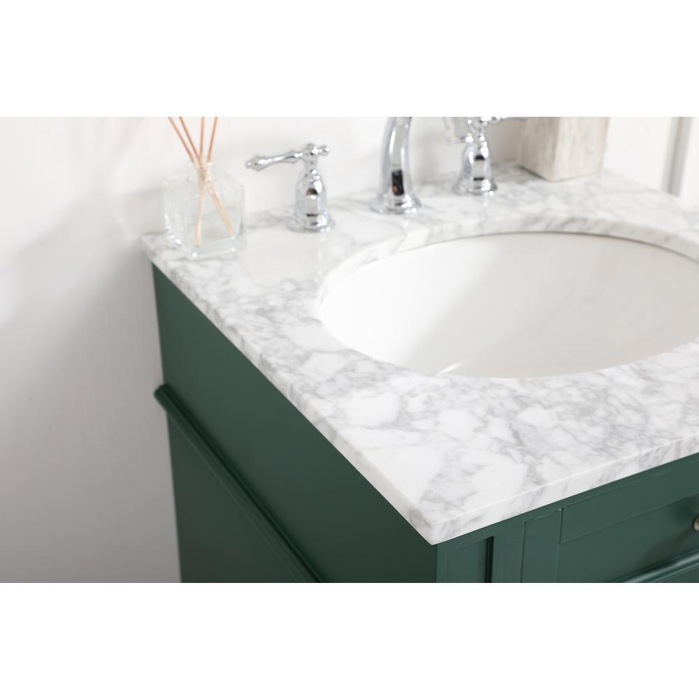 21 inch Single bathroom vanity in green. Picture 5