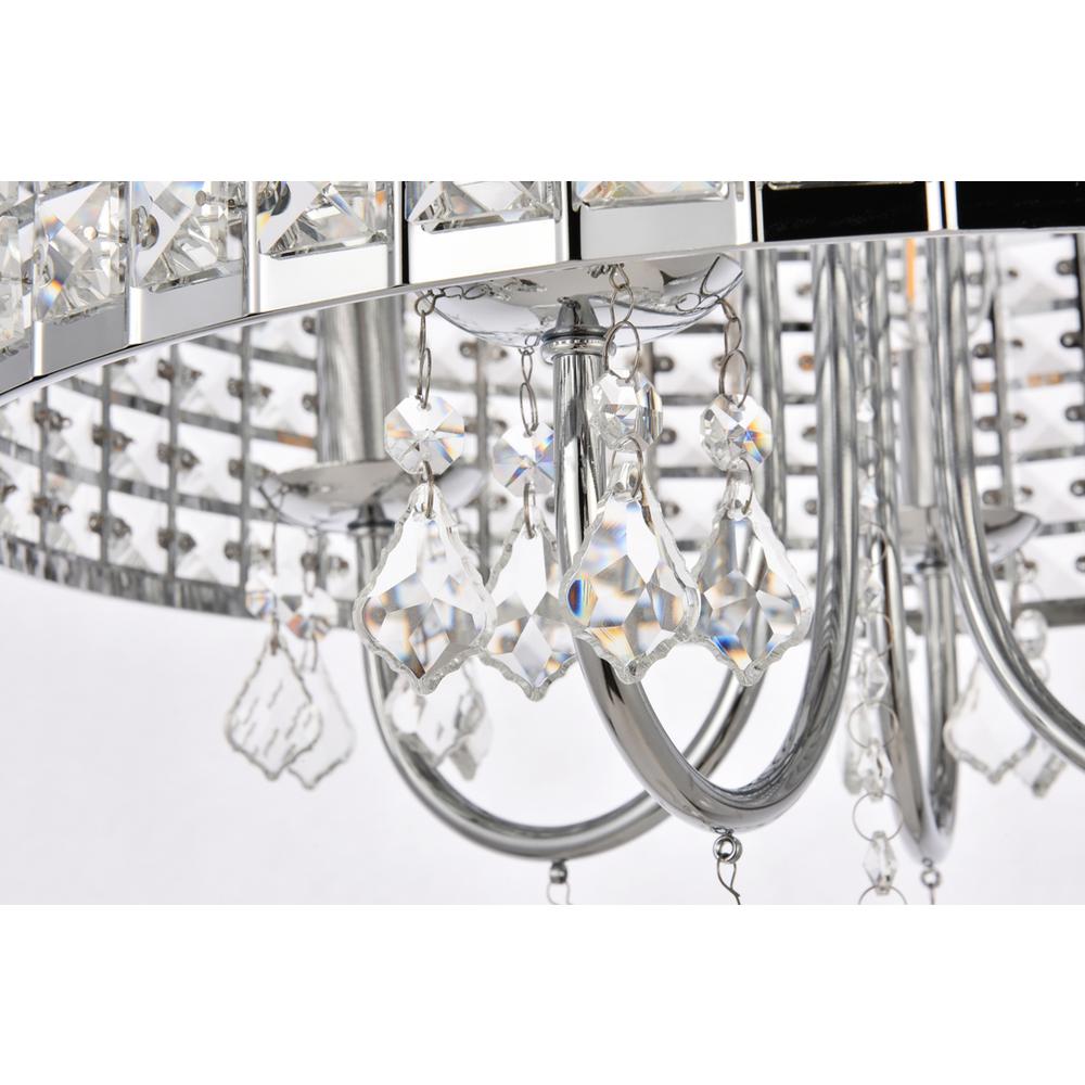 Elise 17 inch pendant in chrome. Picture 5