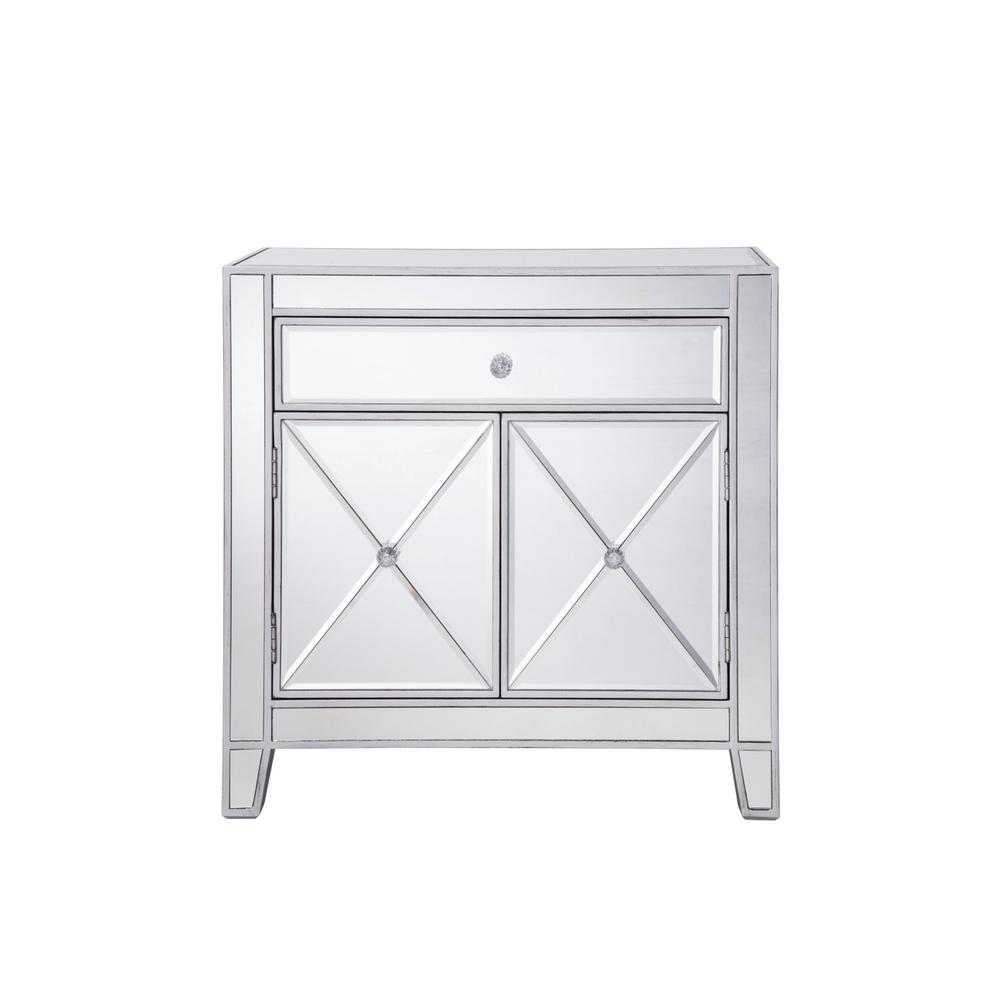 1 Drawer 2 Doors Cabinet 28 in. x 13-1/4 in. x 28-1/4 in. in silver paint. Picture 1