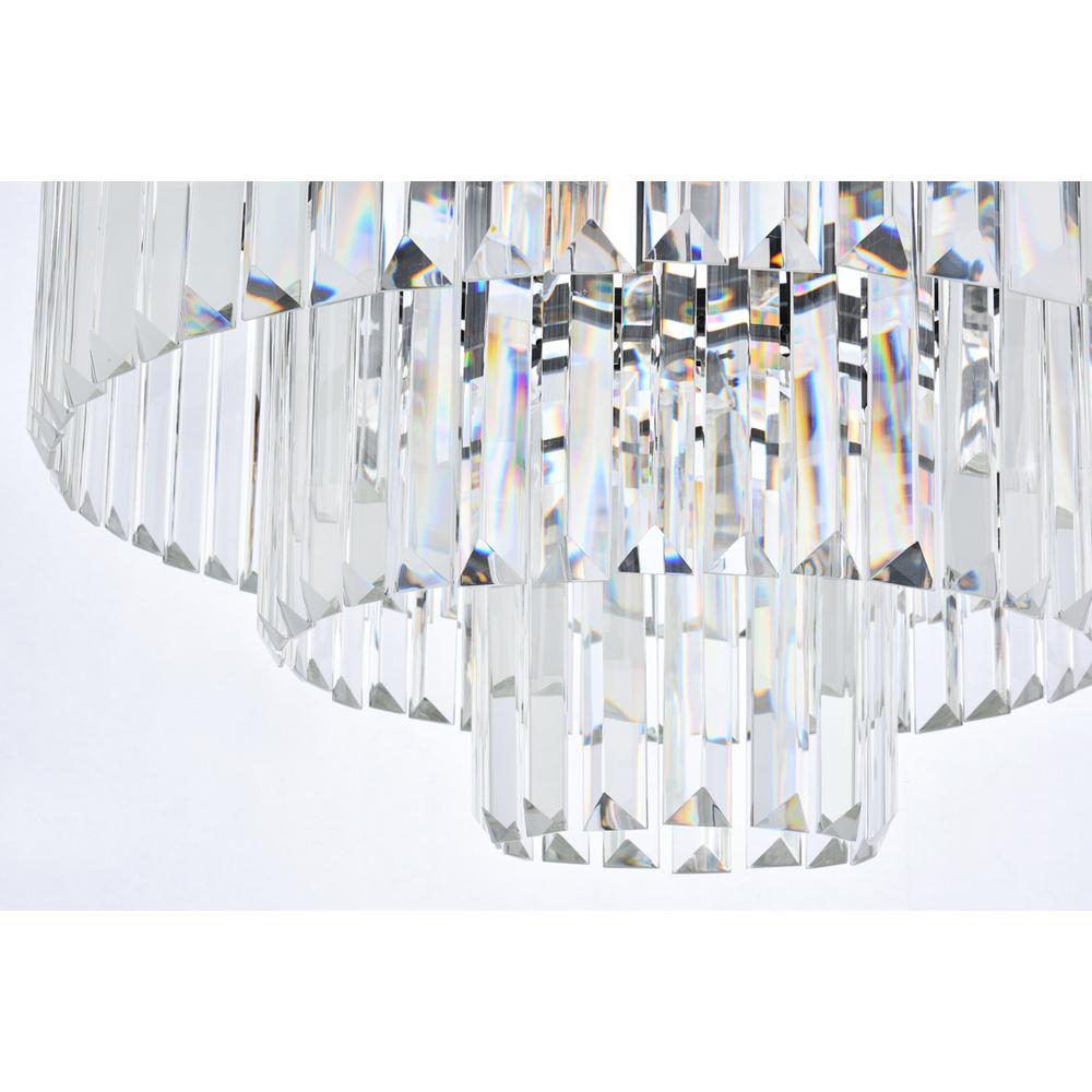 Sydney 9 light Matte Black Chandelier Clear Royal Cut Crystal. Picture 3