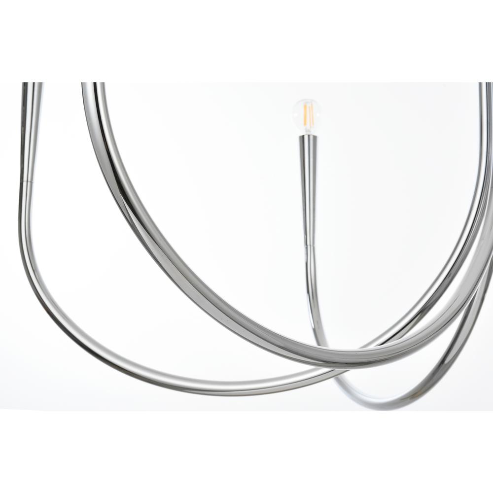Layne 50 inch chandelier in Chrome. Picture 5