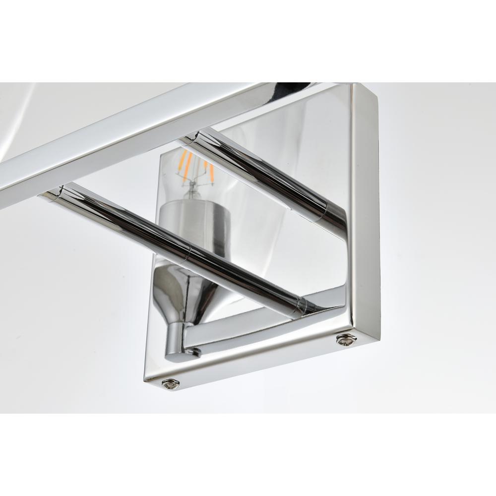 Gianni 4 light Chrome and Clear Bath Sconce. Picture 5