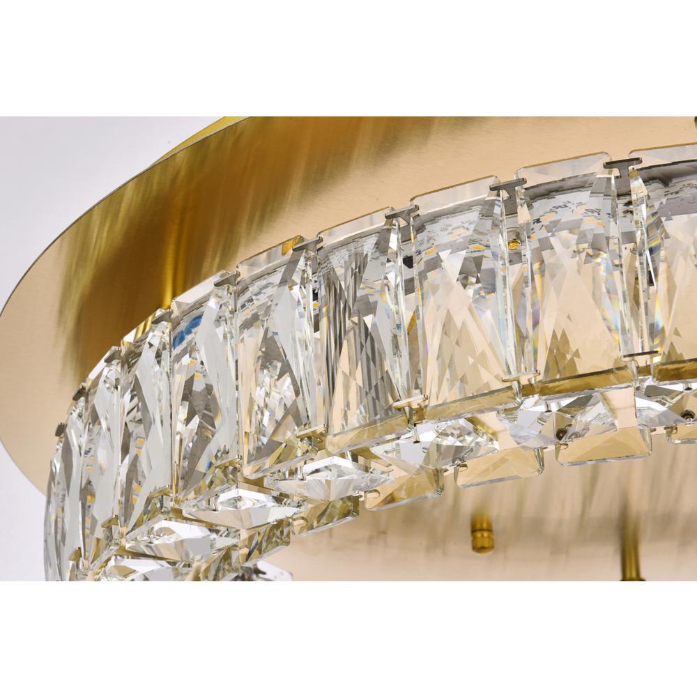 Monroe 22 inch LED Single flush mount in gold. Picture 4
