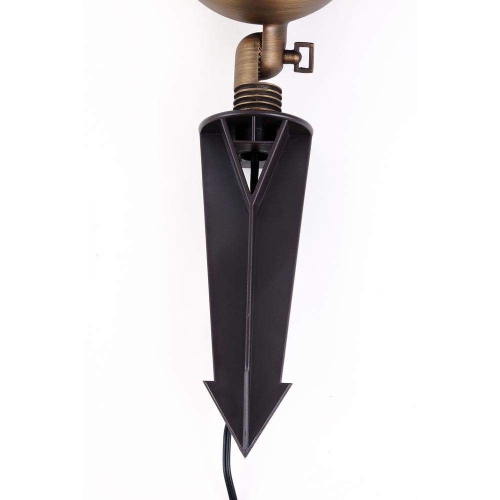 Cast brass wide spot light. Picture 6