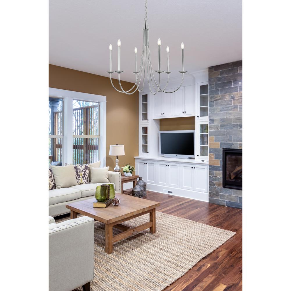 Cohen 36 inch chandelier in Chrome. Picture 8
