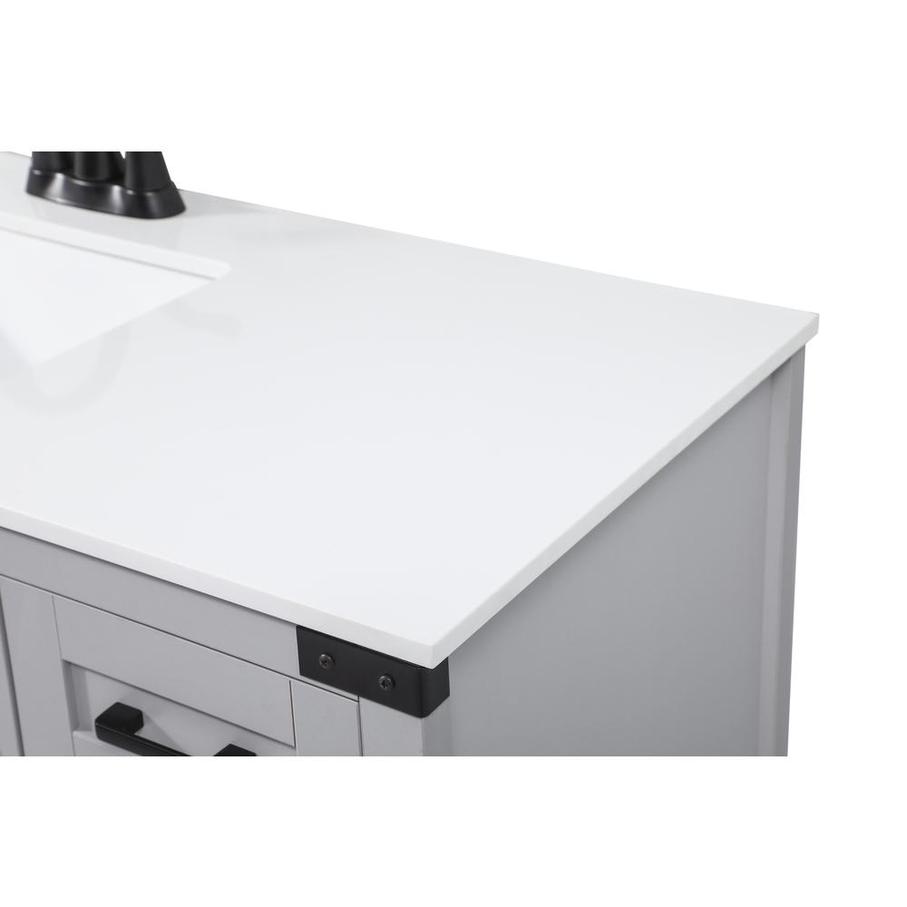 48 inch Single bathroom vanity in grey. Picture 11