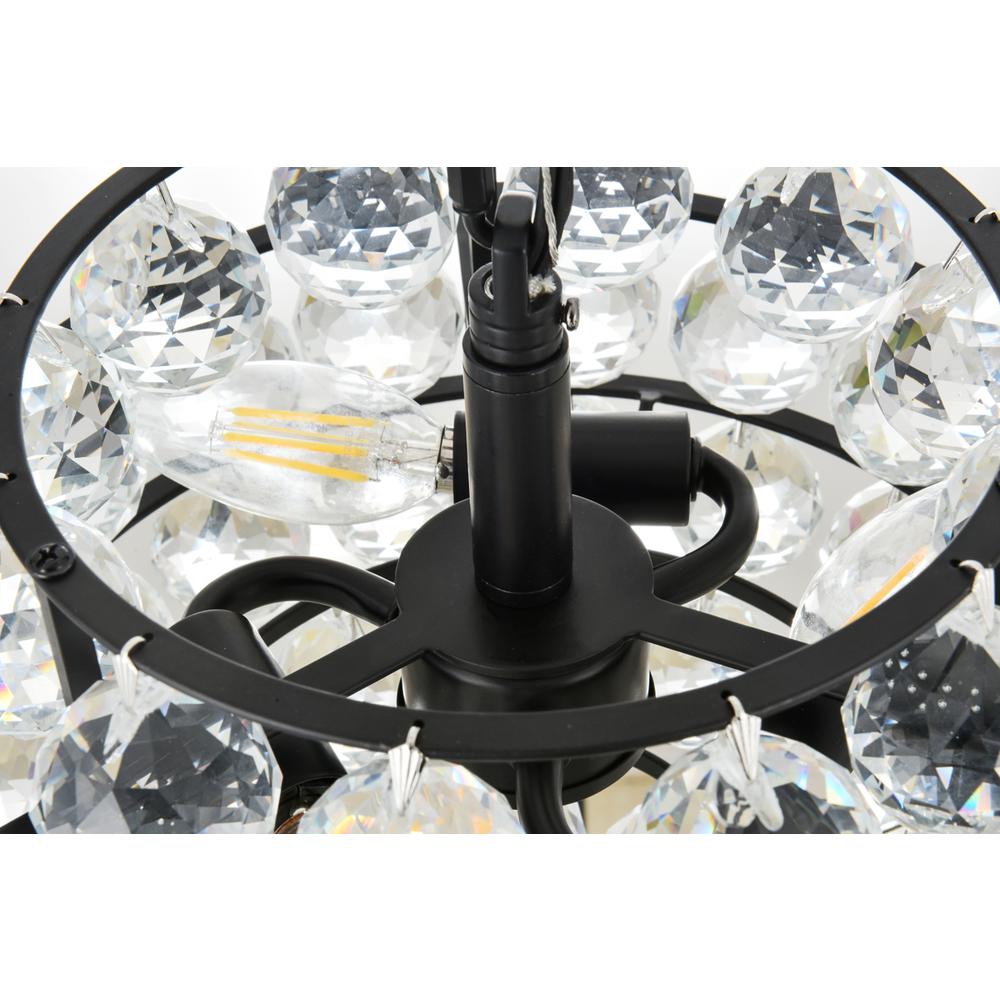 Savannah 12 inch pendant in black. Picture 5