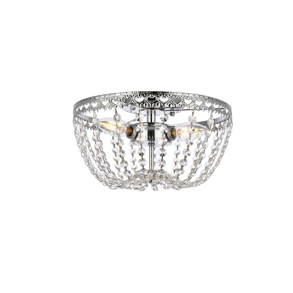 Kylie 12 inch flush mount in chrome. Picture 1