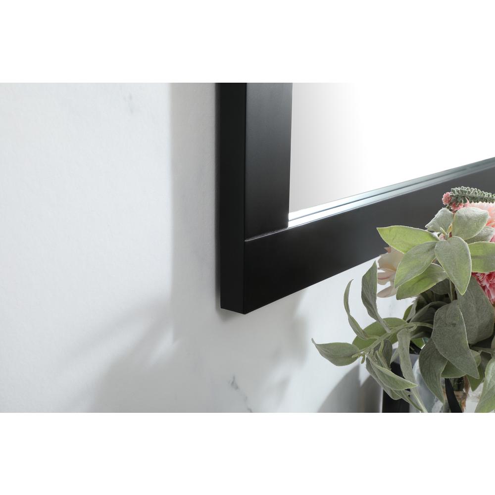 Aqua vanity mirror 48x36 inch in black. Picture 4