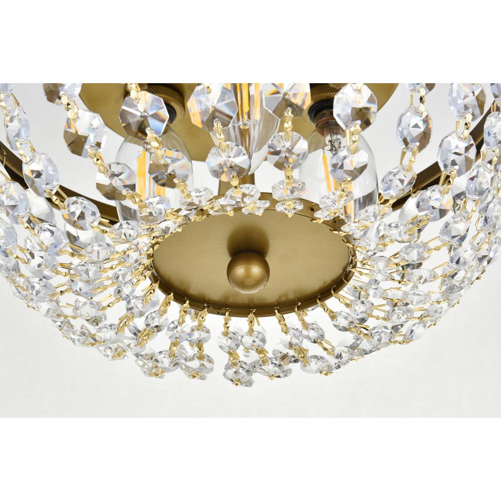 Gianna 10 inch pendant in brass. Picture 3