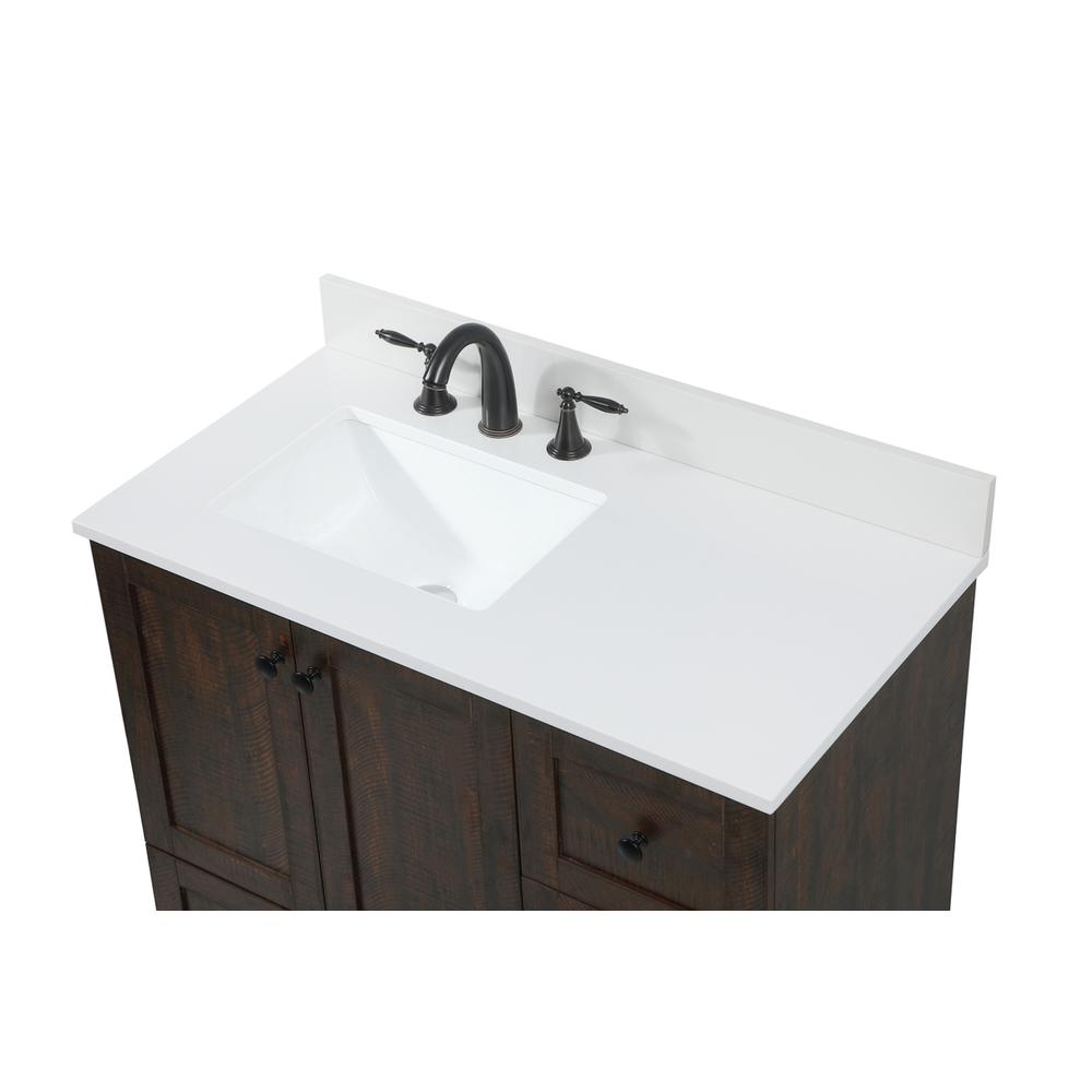 36 inch Single bathroom vanity in expresso with backsplash. Picture 10