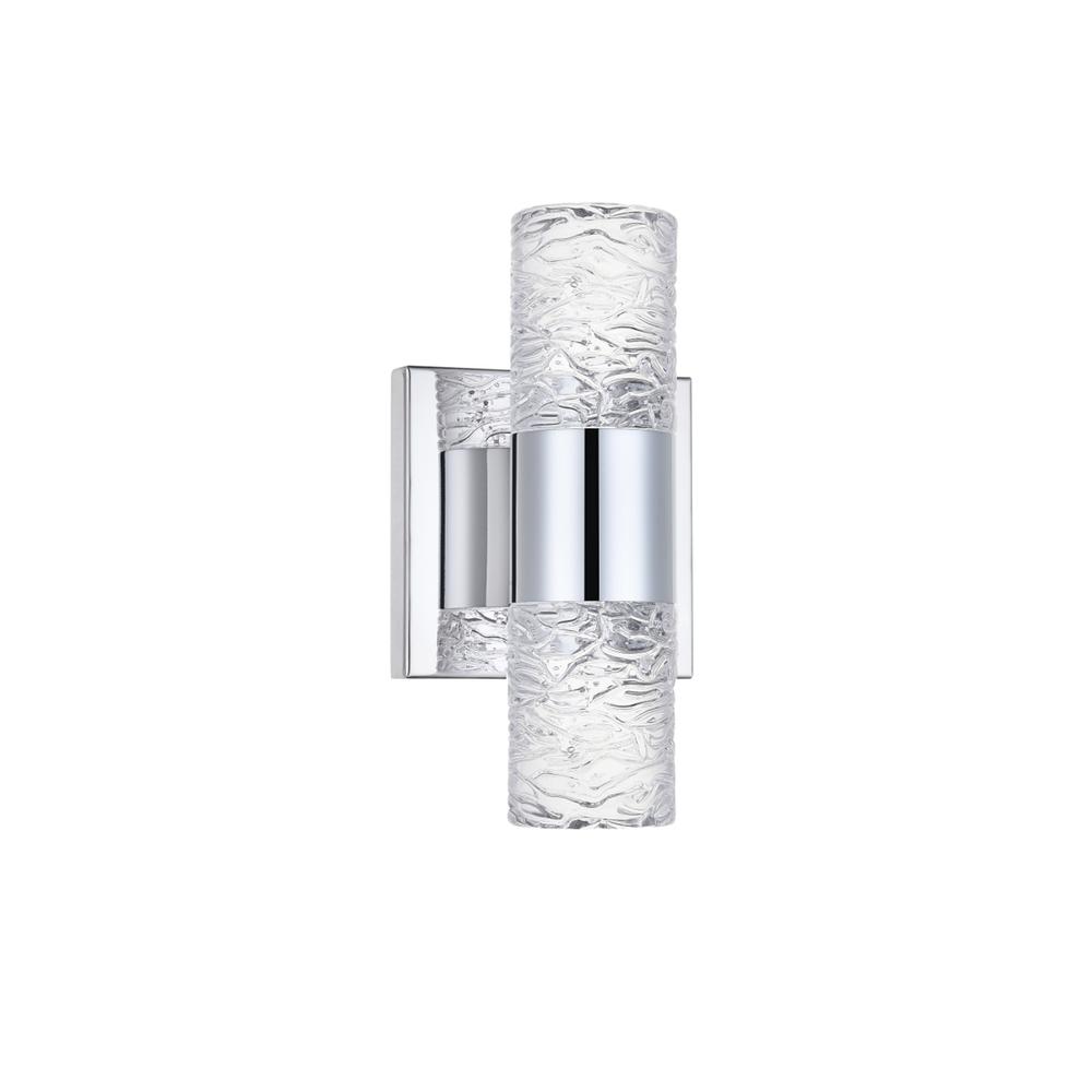 Vega 2 light Chrome LED Wall Sconce. Picture 6