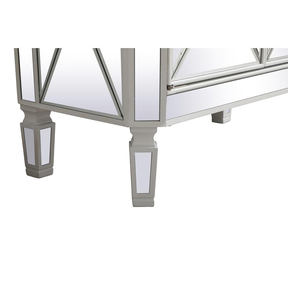 32 inch mirrored cabinet in antique white. Picture 8