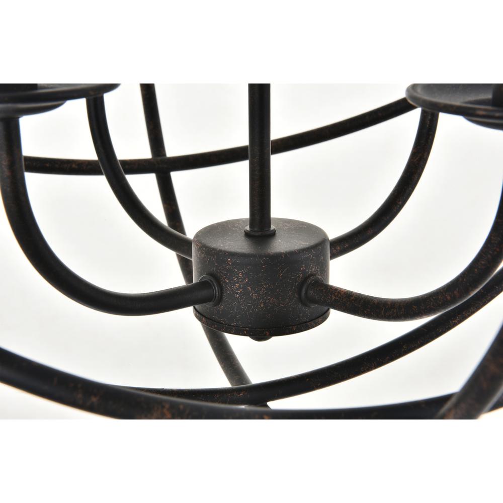 Octavia 4 light dark brown Pendant. Picture 11