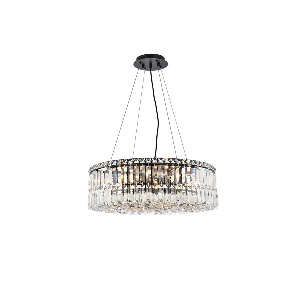Maxime 24 inch black chandelier. Picture 1