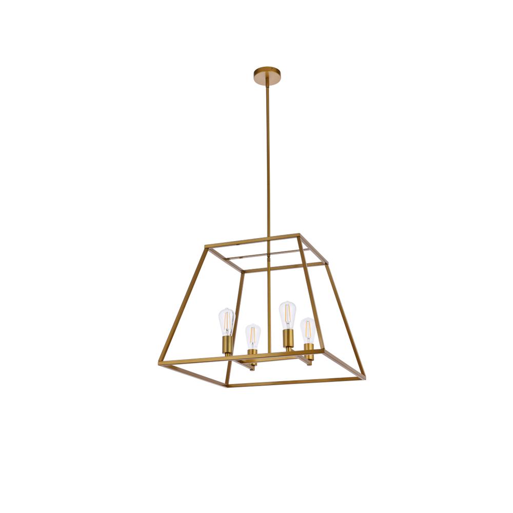 Declan 24 inch pendant in brass. Picture 6