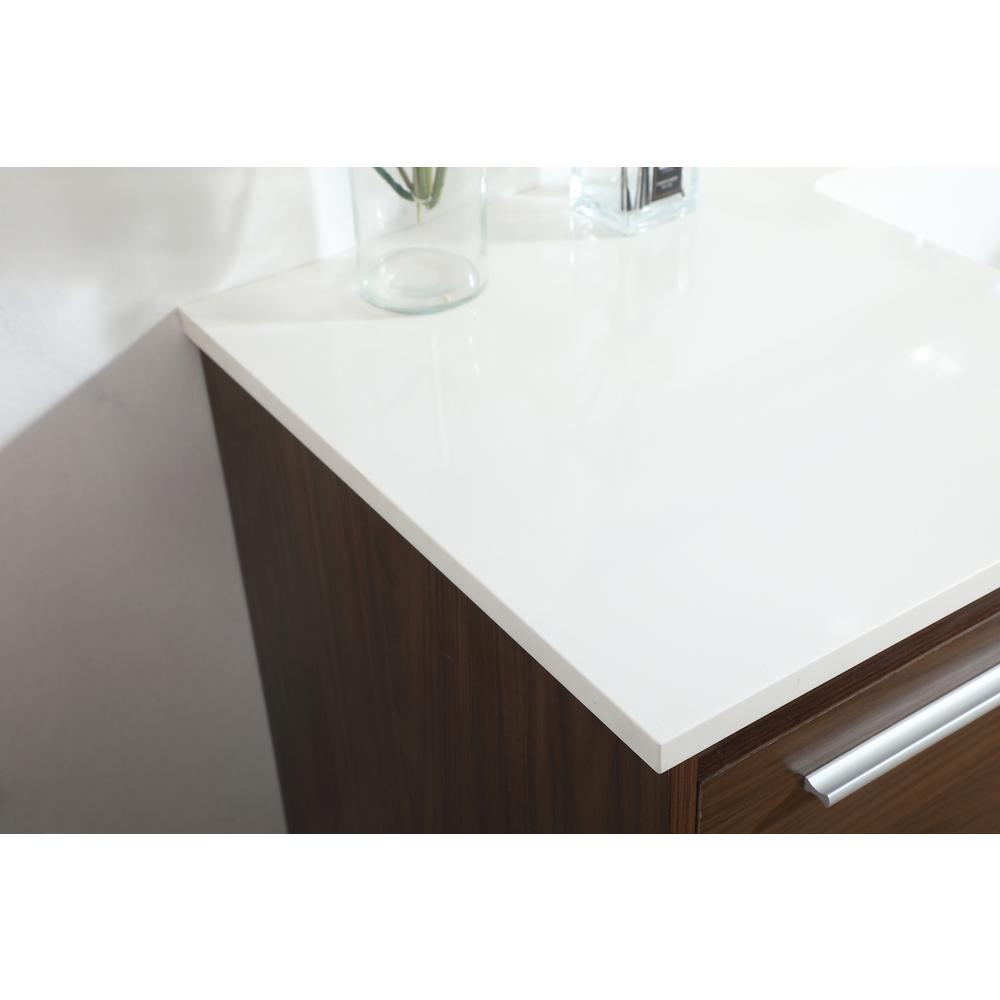 48 inch Single bathroom vanity in walnut. Picture 5