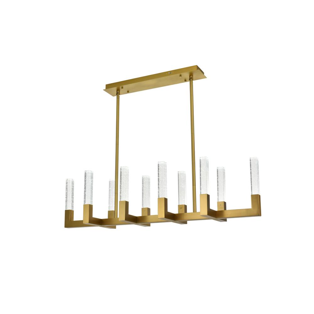 Noemi 48 inch Adjustable LED Pendant in Satin Gold. Picture 4