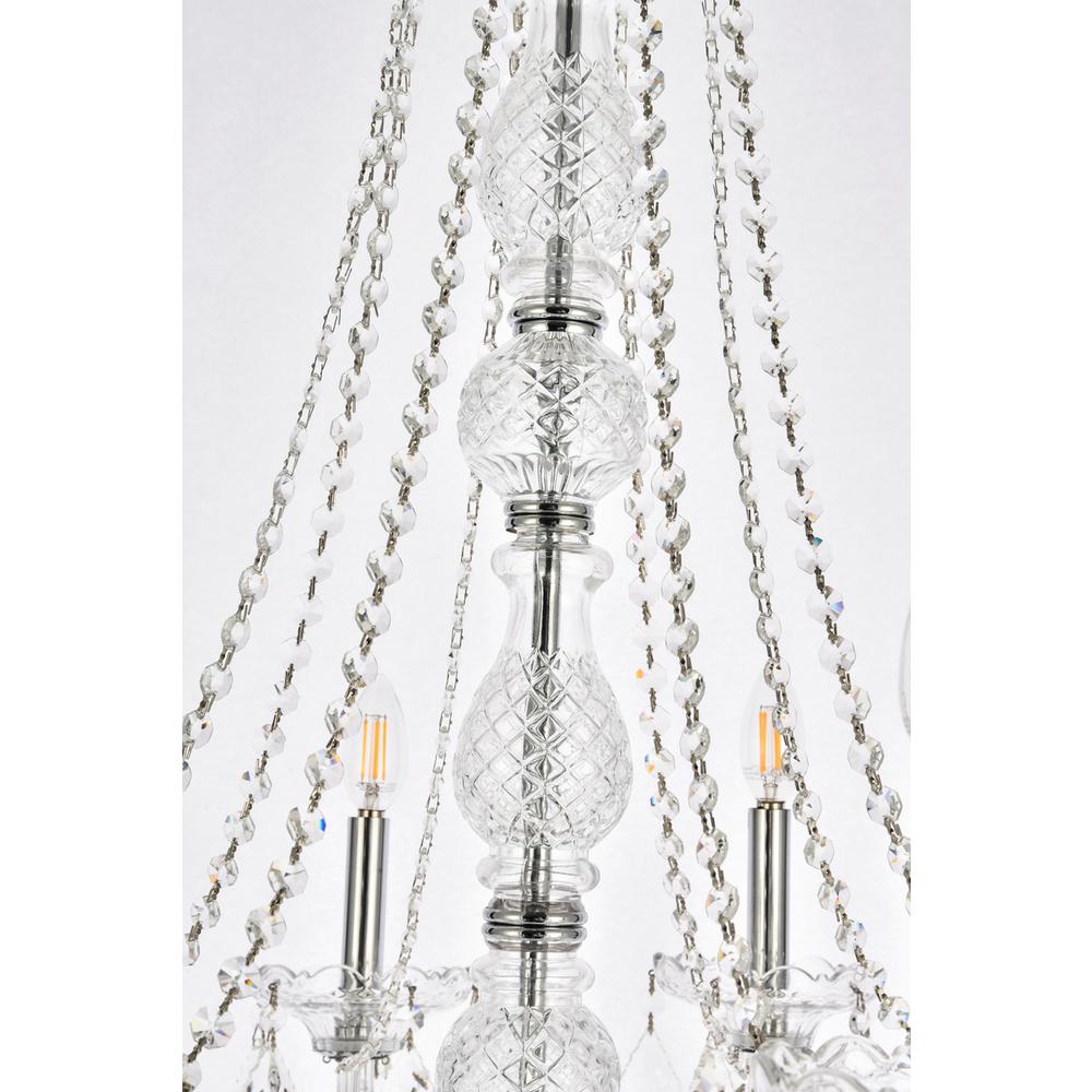 Verona 8 light Chrome Chandelier Clear Royal Cut Crystal. Picture 5
