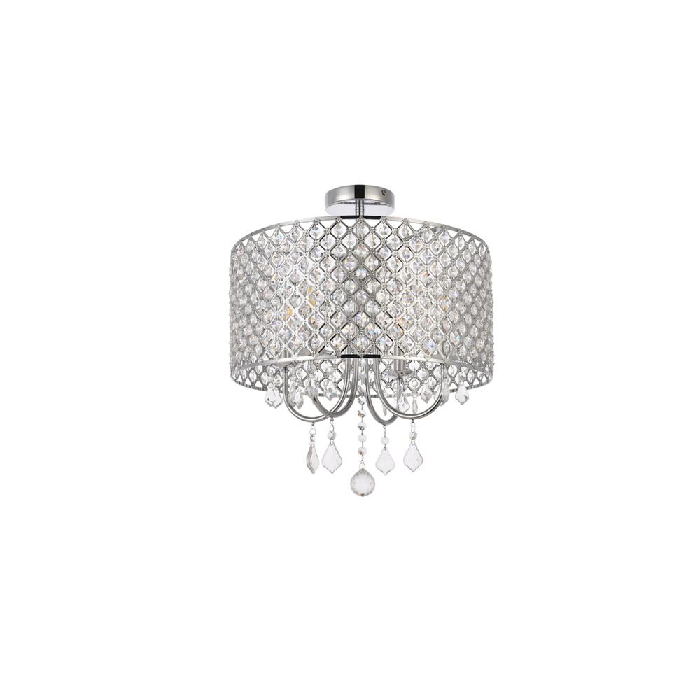 Elise 17 inch flush mount in chrome. Picture 7