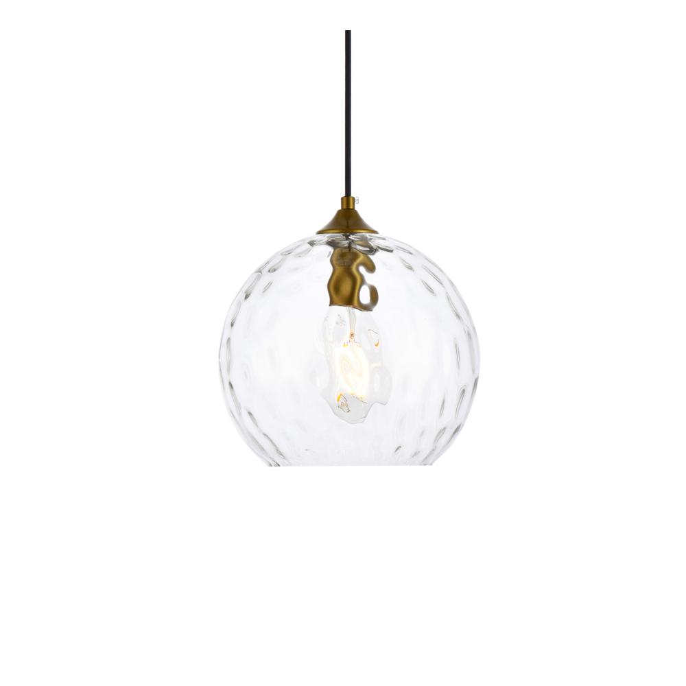 Cashel 10 inch light brass pendant. Picture 2