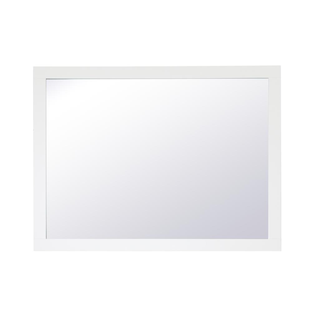 Aqua rectangle vanity mirror 48 inch in White. Picture 1