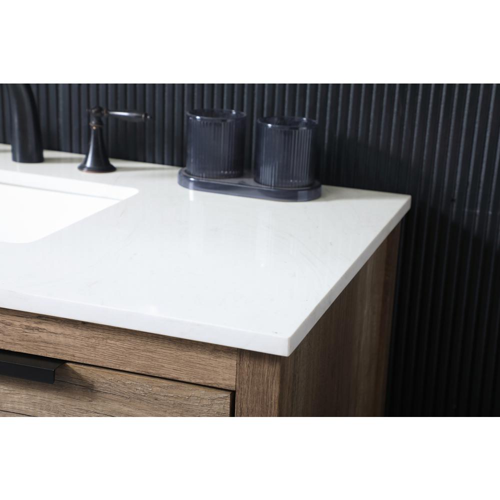 42 Inch SIngle Bathroom Vanity In Natural Oak. Picture 5