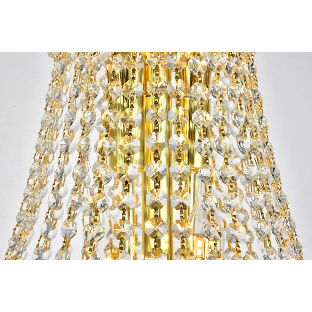 Primo 14 light Gold Chandelier Clear Royal Cut Crystal. Picture 3