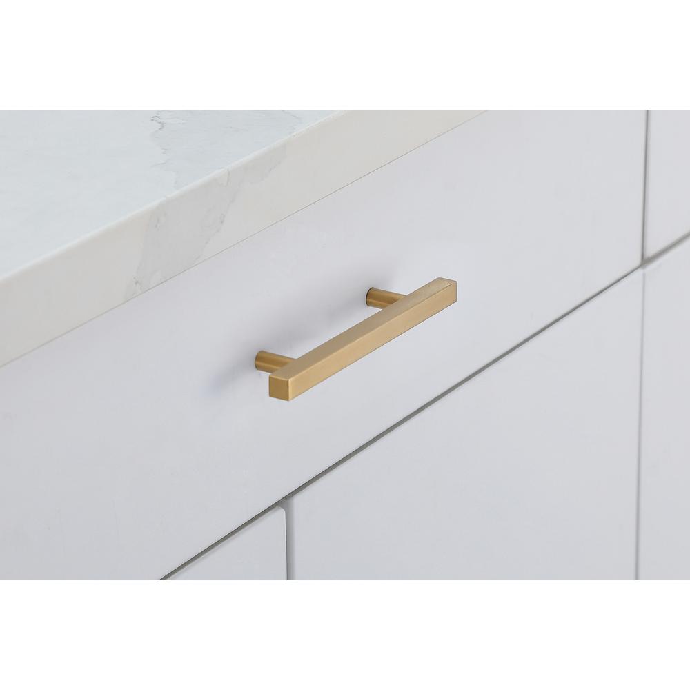 Dior 4" Center to Center Brass Bar Pull Multipack (set of 10). Picture 2