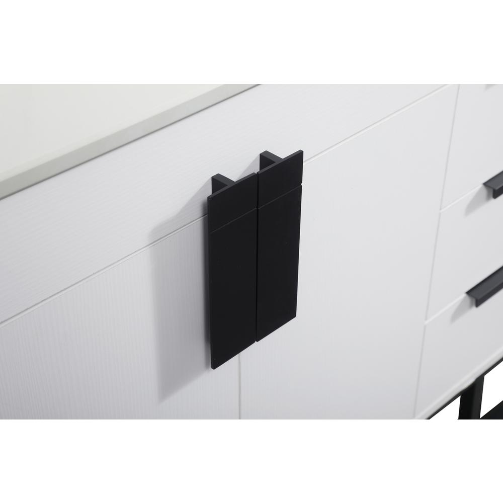 60 inch double bathroom vanity in white. Picture 12