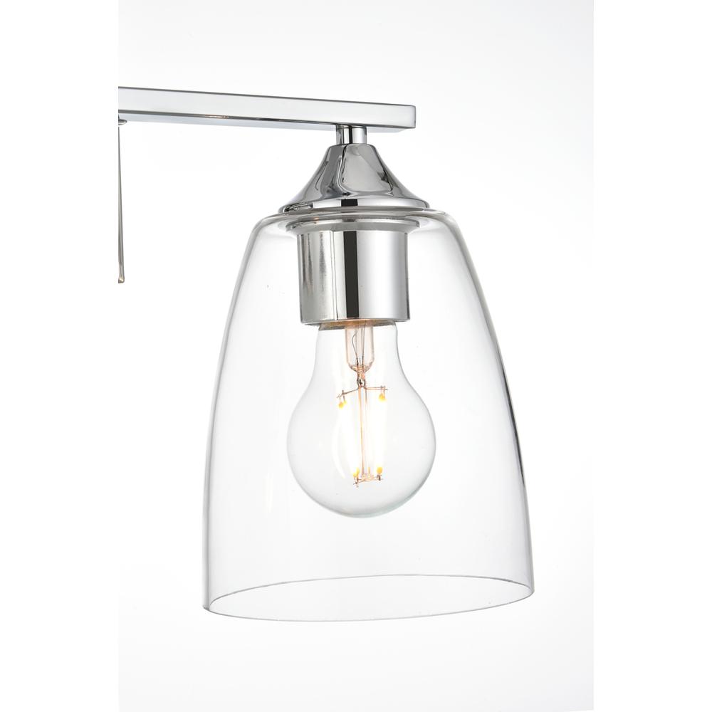 Harris 2 light Chrome and Clear Bath Sconce. Picture 5