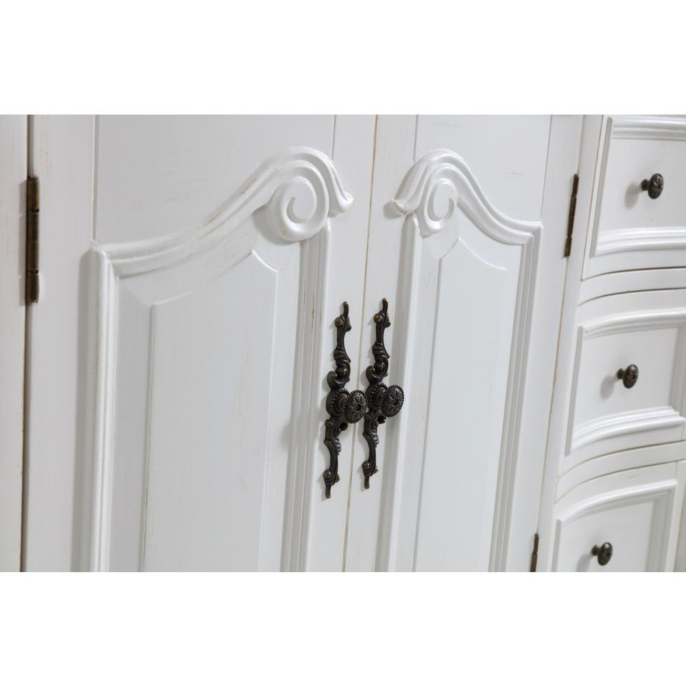 48 inch Single Bathroom vanity in antique white. Picture 5