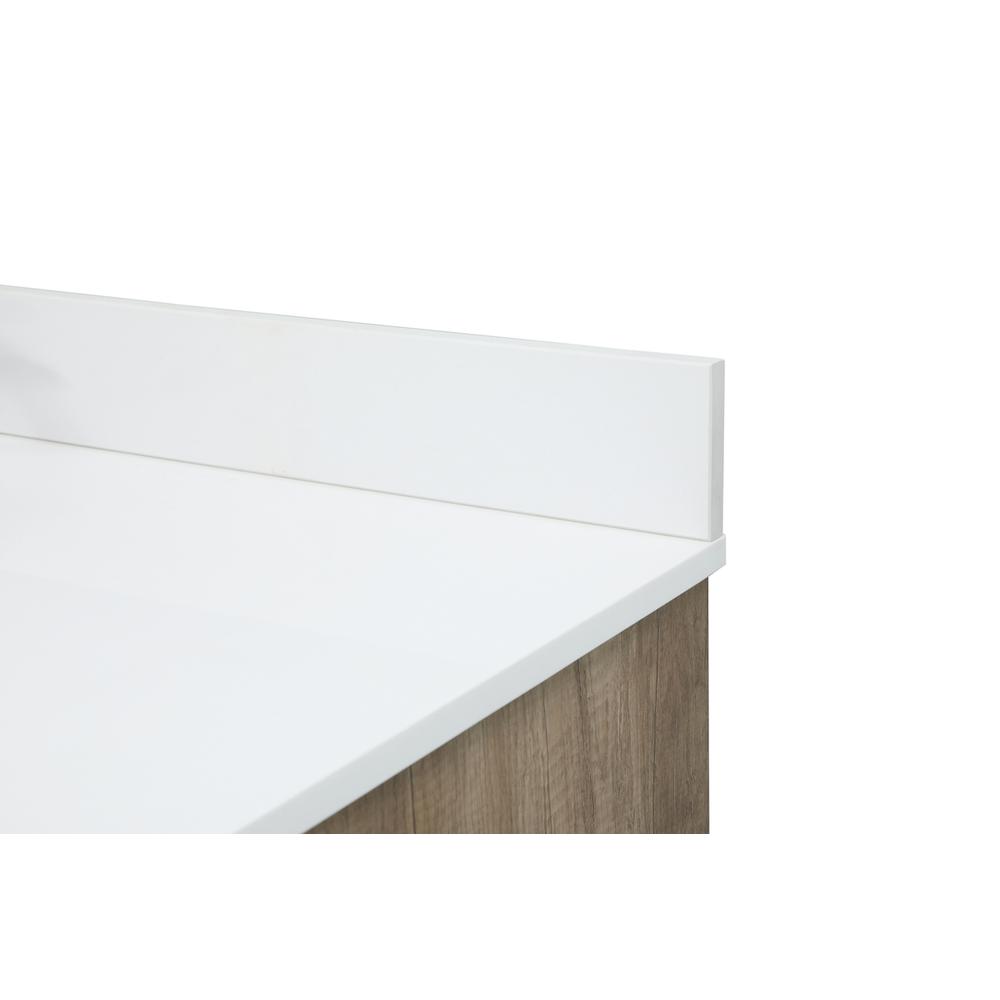 42 inch Single bathroom vanity in natural oak with backsplash. Picture 11