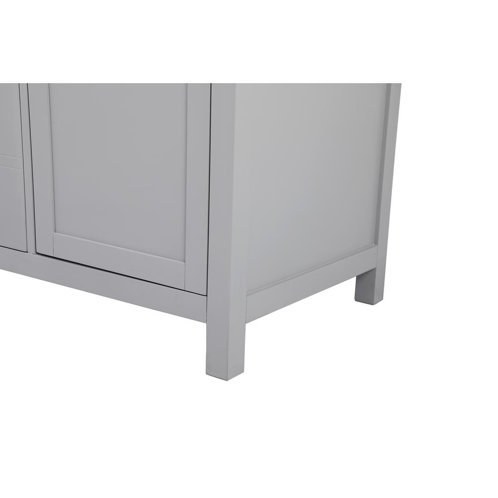 54 Inch Double Bathroom Vanity In Grey. Picture 13