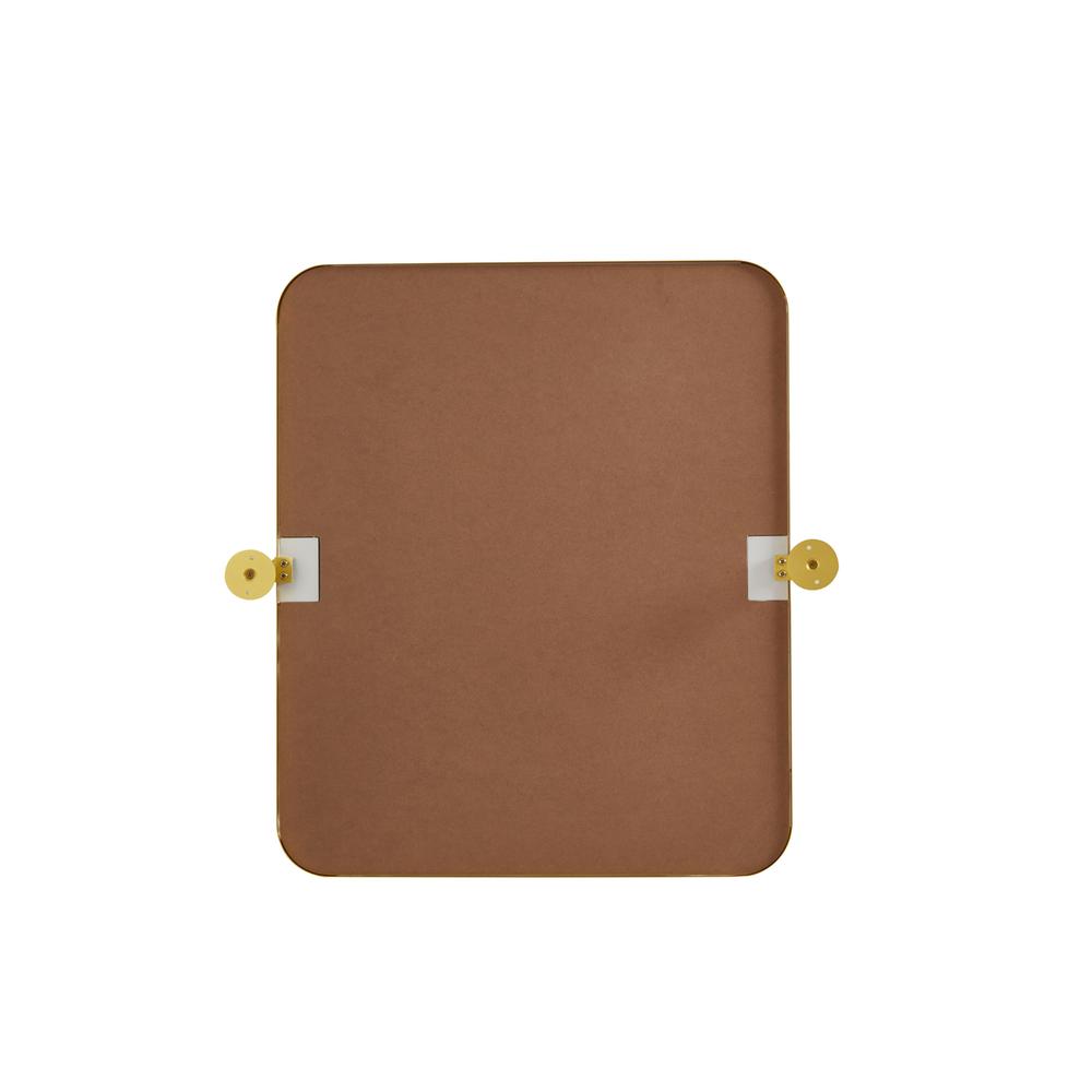 Soft Corner Pivot Mirror 20X24 Inch In Gold. Picture 6
