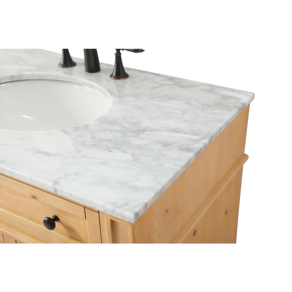36 inch Single bathroom vanity in natural wood. Picture 11