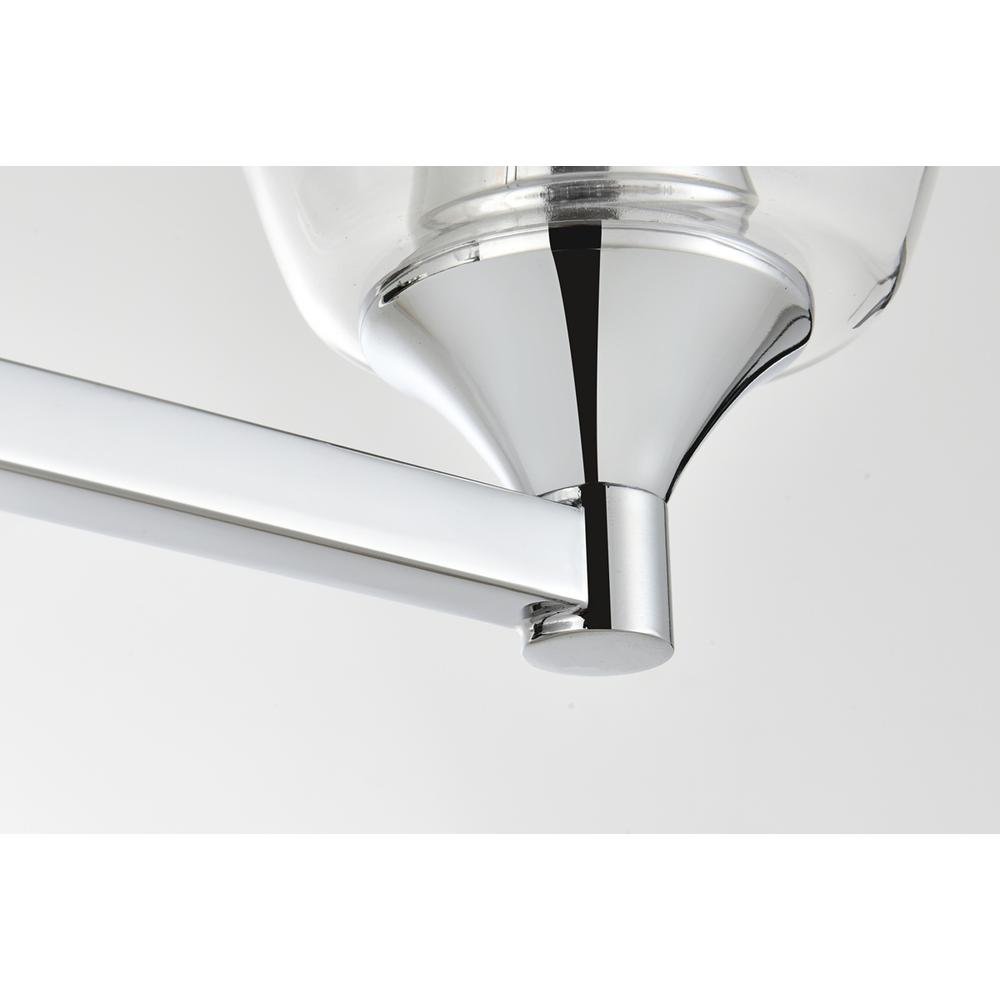 Gianni 4 light Chrome and Clear Bath Sconce. Picture 6