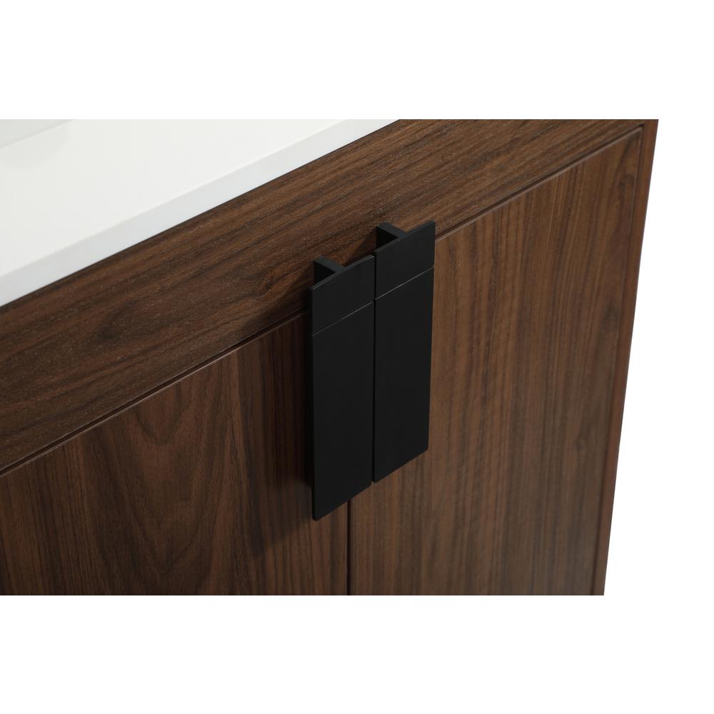 24 inch Single bathroom vanity in walnut. Picture 12