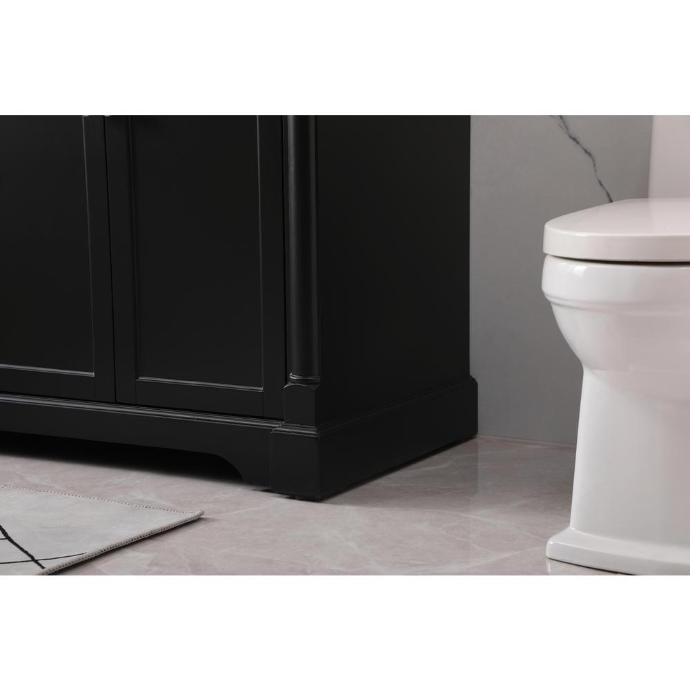 72 inch double bathroom vanity set in black. Picture 6