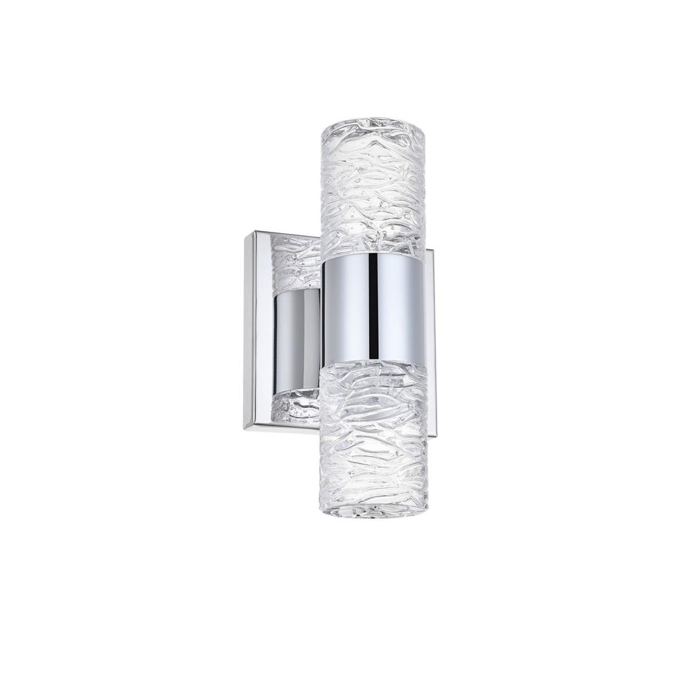 Vega 2 light Chrome LED Wall Sconce. Picture 2