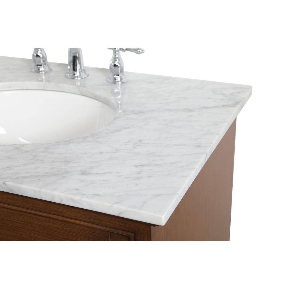 32 inch Single bathroom vanity in Teak. Picture 10