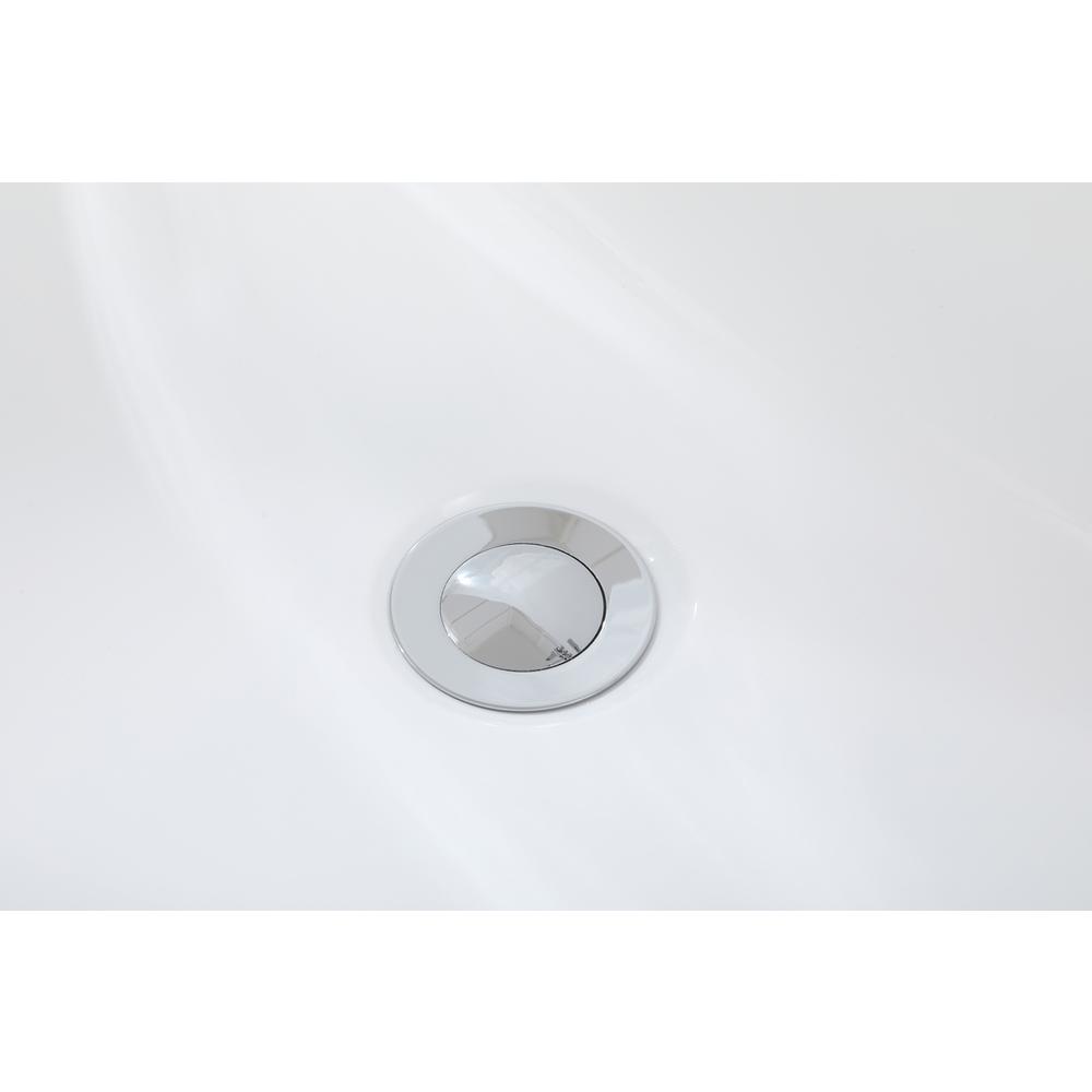 67 inch soaking bathtub in glossy white. Picture 11