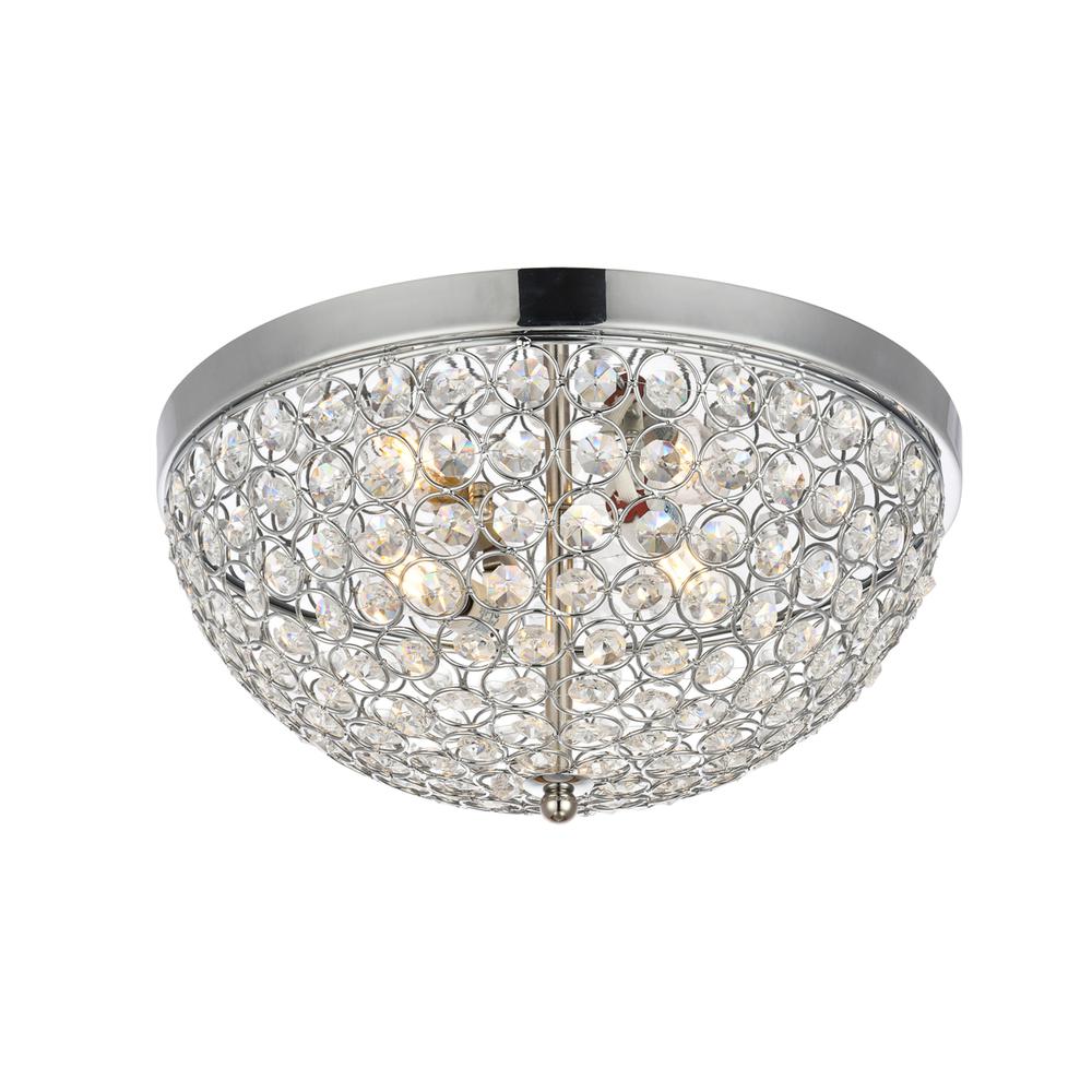 Taye Collection Flushmount D13.5 H6.3 Lt:3 Chrome Finish. Picture 2