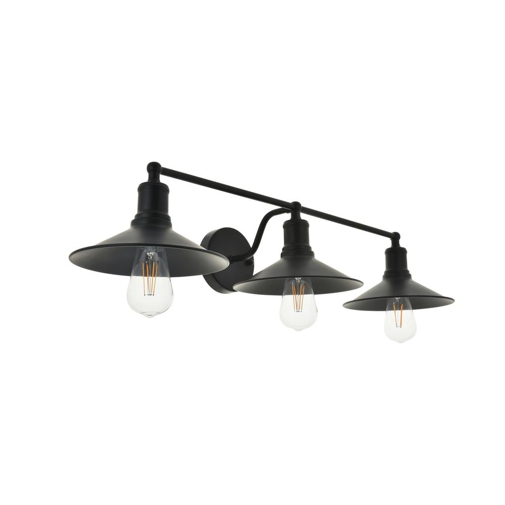 Etude 3 light black Wall Sconce. Picture 7