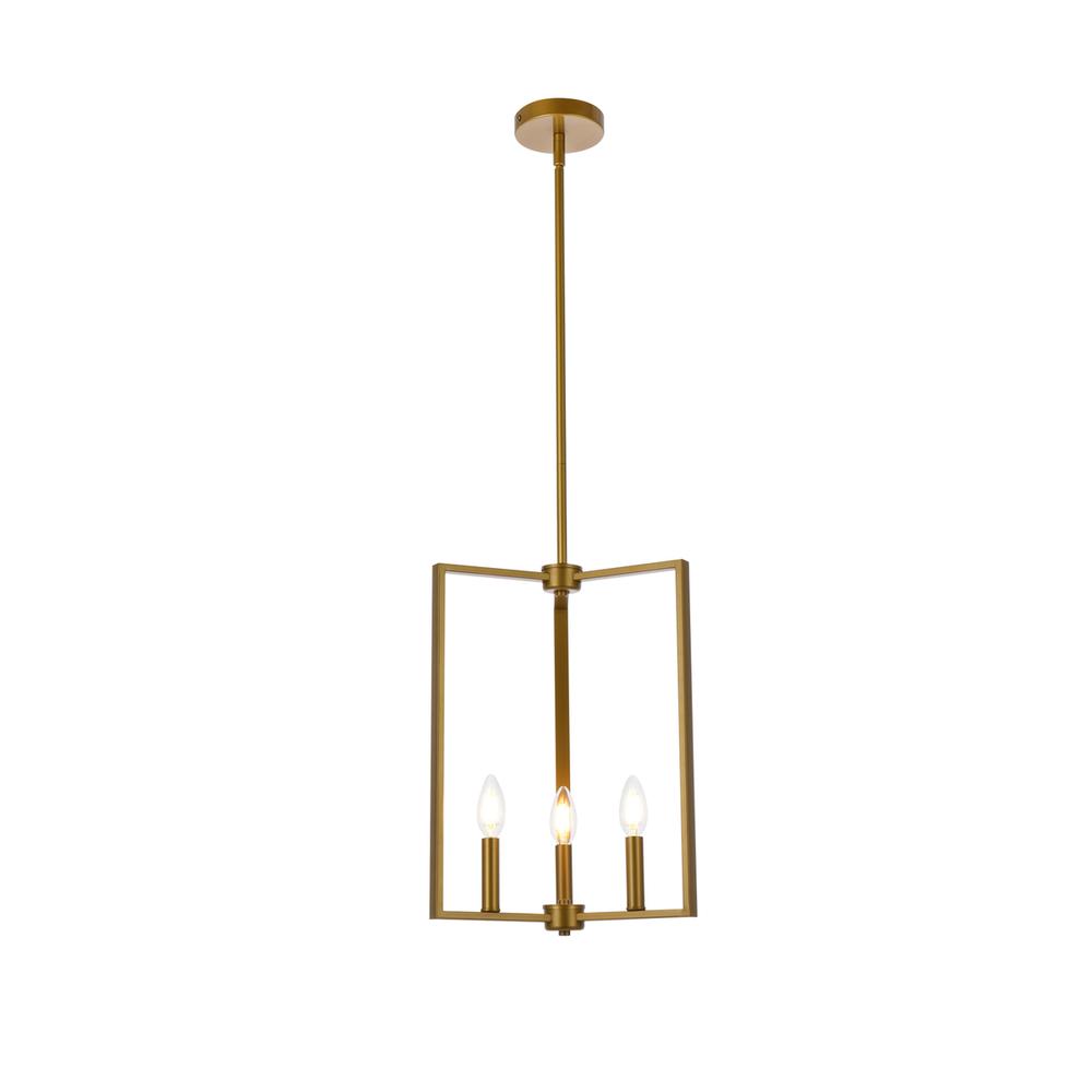 Vino 3 lights pendant in brass. Picture 1