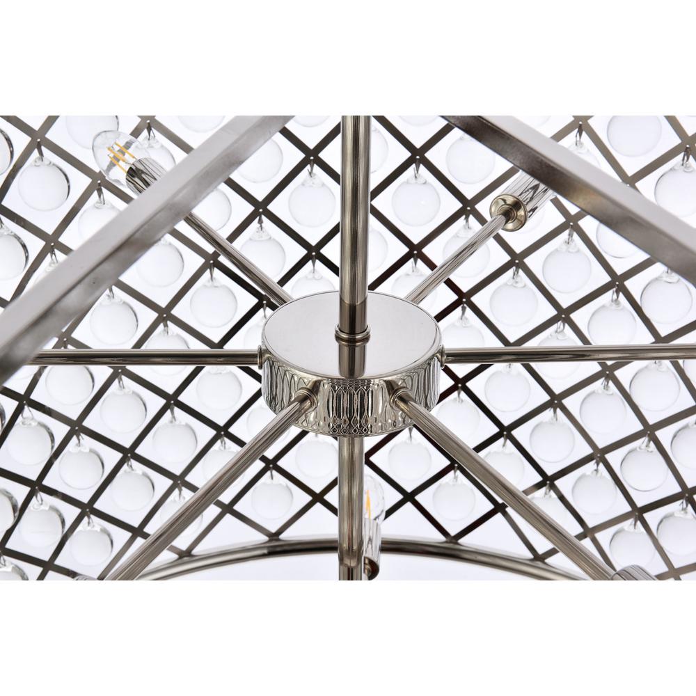Madison 12 light polished nickel Chandelier Clear Royal Cut Crystal. Picture 5
