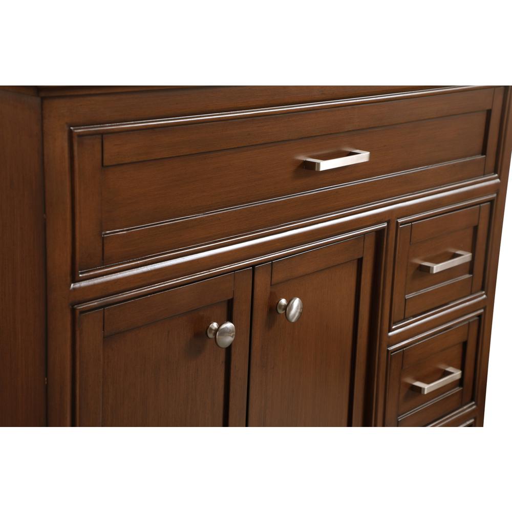 36 In. Single Bathroom Vanity Set In Teak. Picture 9