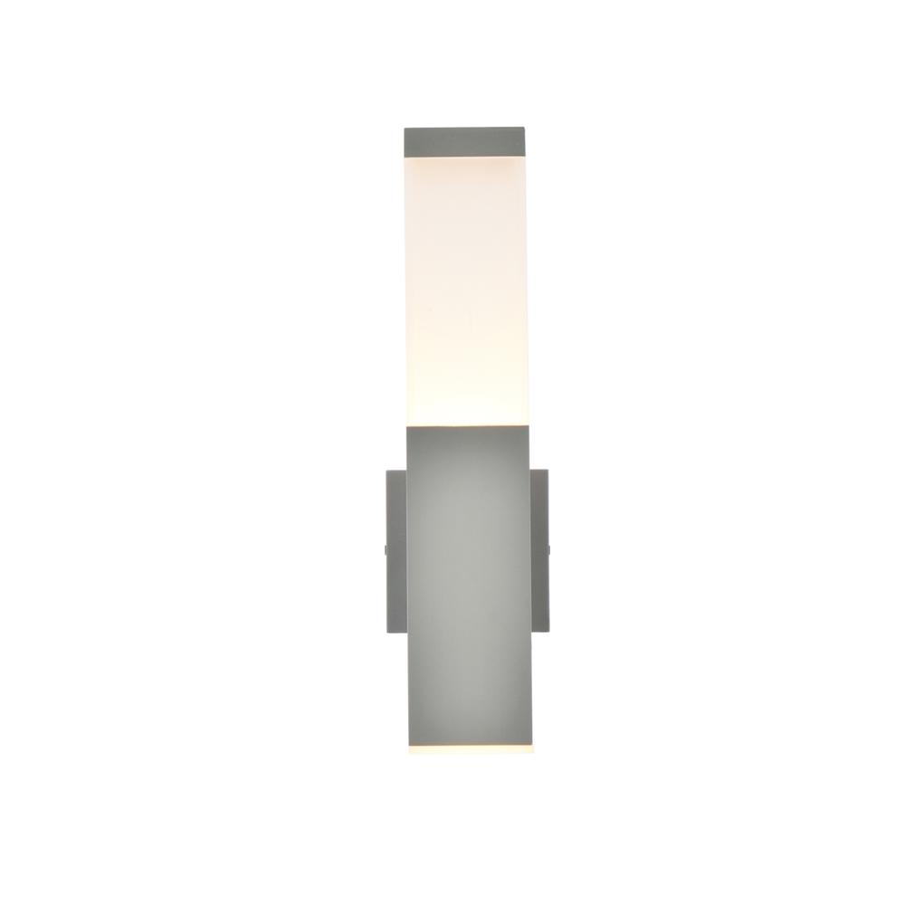 Raine Integrated LED wall sconce  in silver. Picture 1