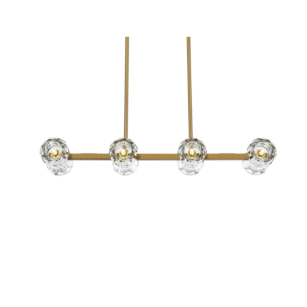 Eren 31 inch Pendant Light in Satin Gold. Picture 2